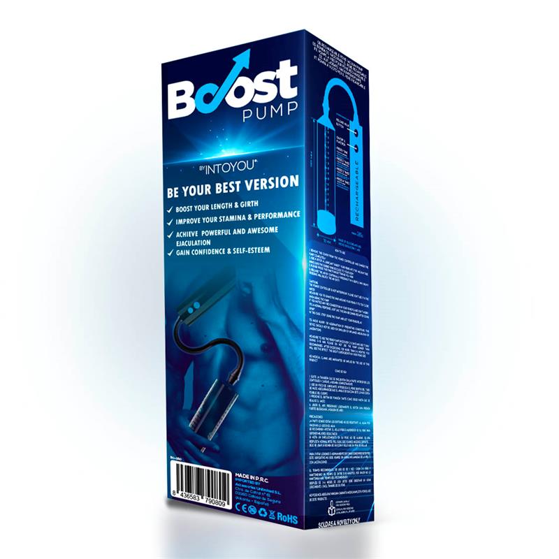 Boost Rechargeable Penis Pump PSX05 back of box