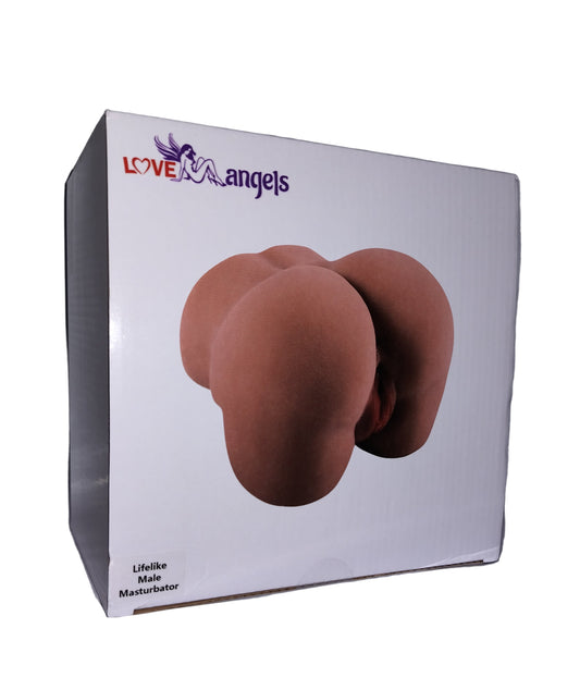Brown TPE Realistic Booty Masturbator box