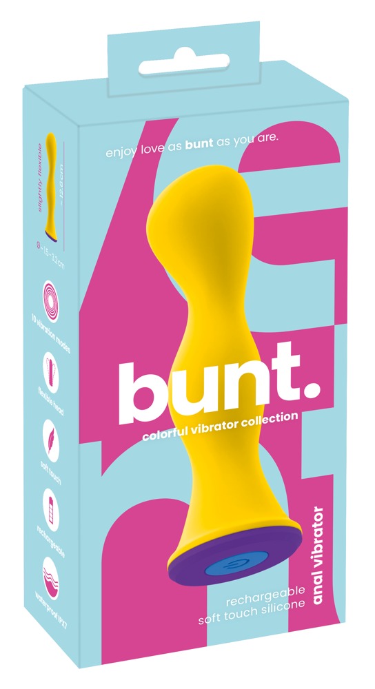 Bunt Colourful Anal Vibrator box