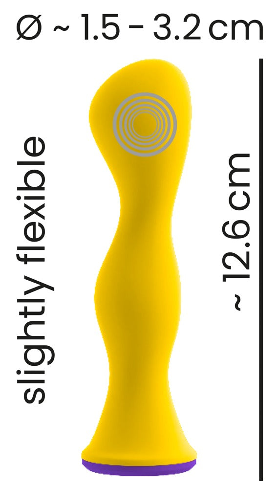 Bunt Colourful Anal Vibrator size