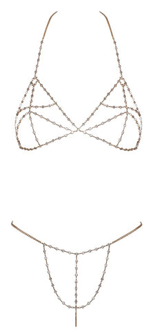 Cottelli Chain Bikini Set front