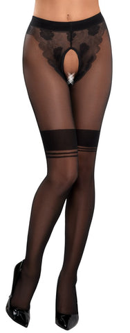 Cottelli Crotchless Tights