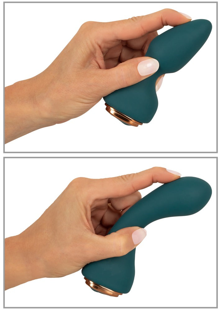 Couples Choice Remote Control Mini Vibrator with 4 Attachments Flexible