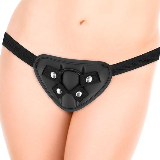 Cyber Silicock Strap On Harness With 3 Rings front