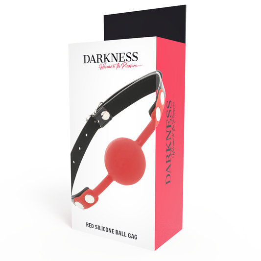 Darkness Red Silicone Ball Gag box