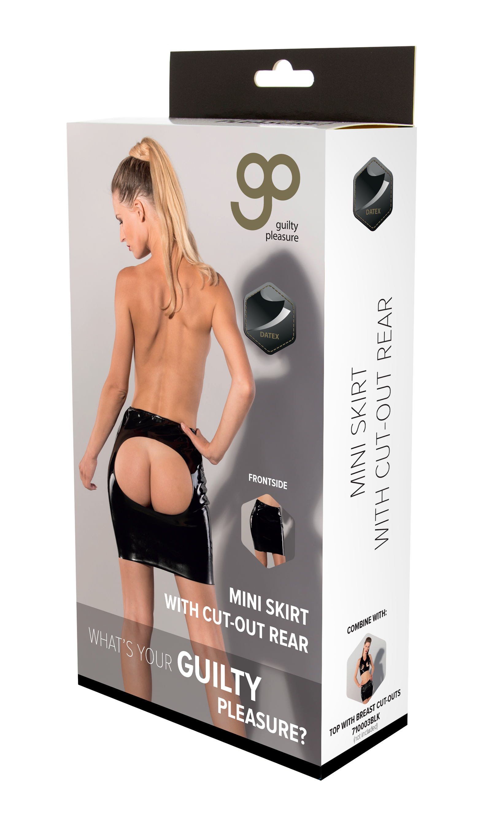 Datex Mini Skirt With Cut Out Rear new box