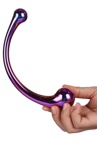 Dream Toys Glamour Big Curved Glass Wand in hand