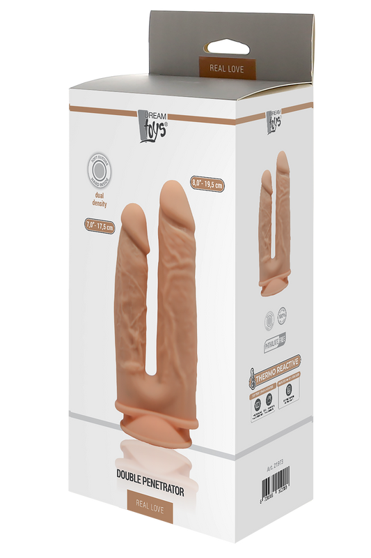 Dream Toys Real Love Thermo Reactive Double Penetrator box