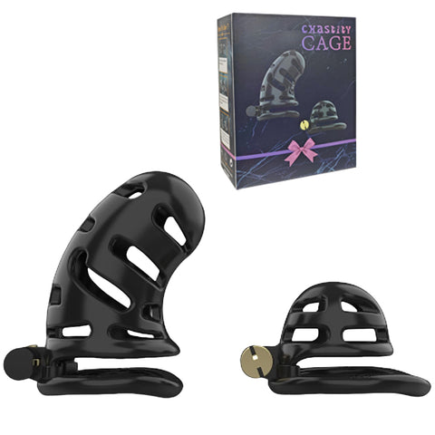 Loveangels Chastity Cage Set With 2 Cages And 5 Rings