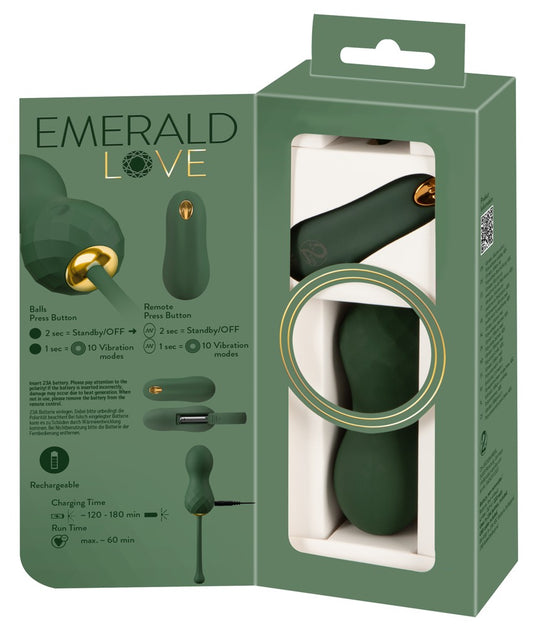 Emerald Love Luxurious Remote Control Love Balls box