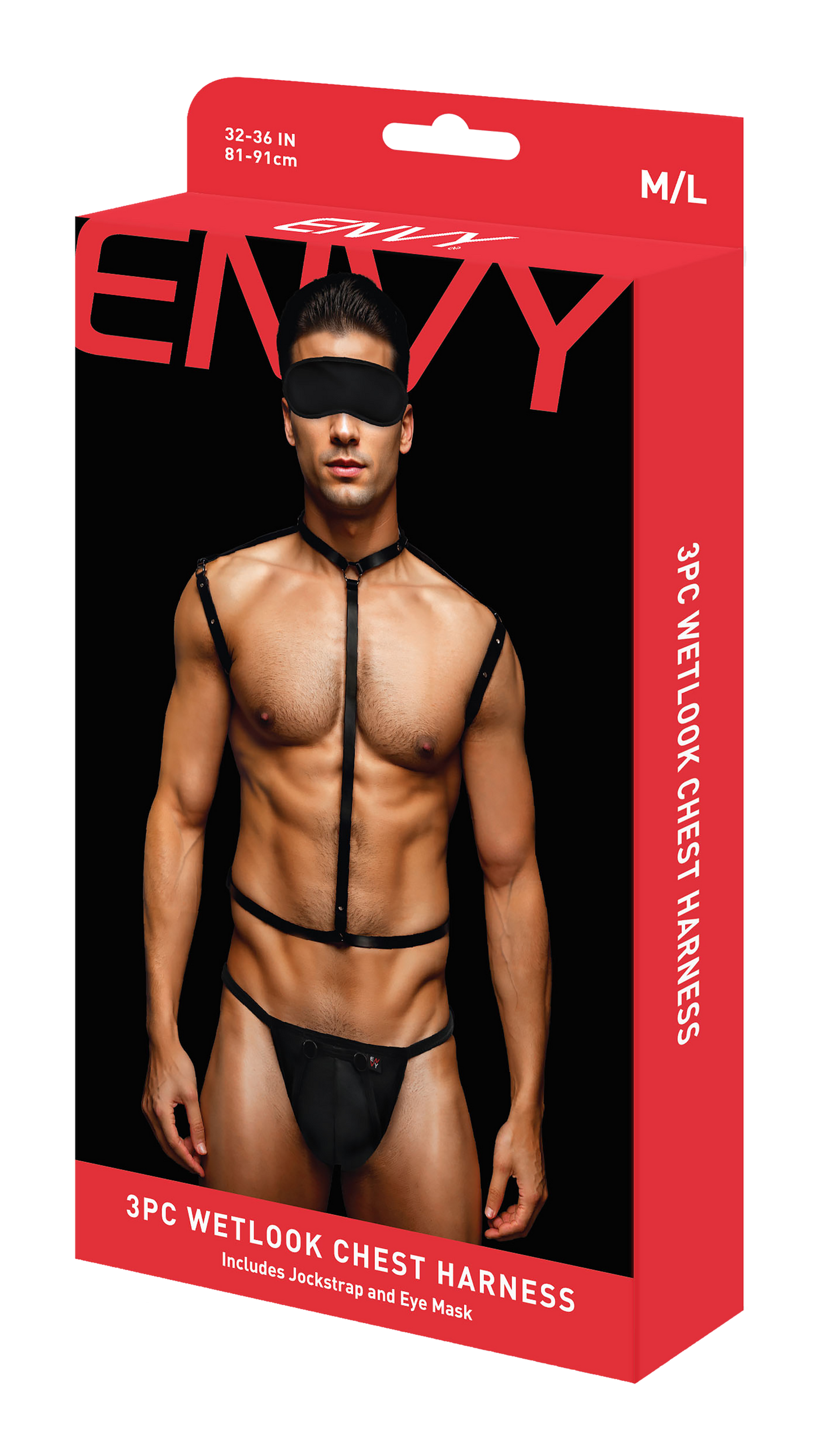 Envy 3pc Wetlook Harness box front