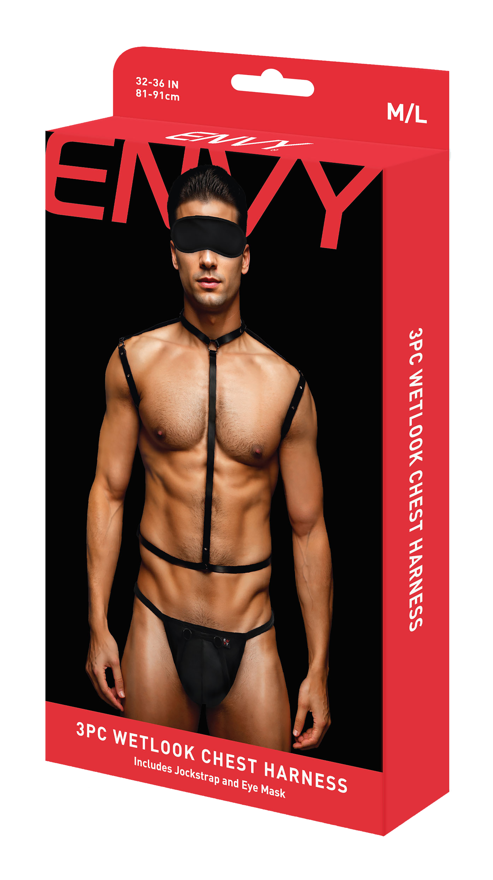 Envy 3pc Wetlook Harness box front