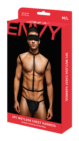 Envy 3pc Wetlook Harness box front