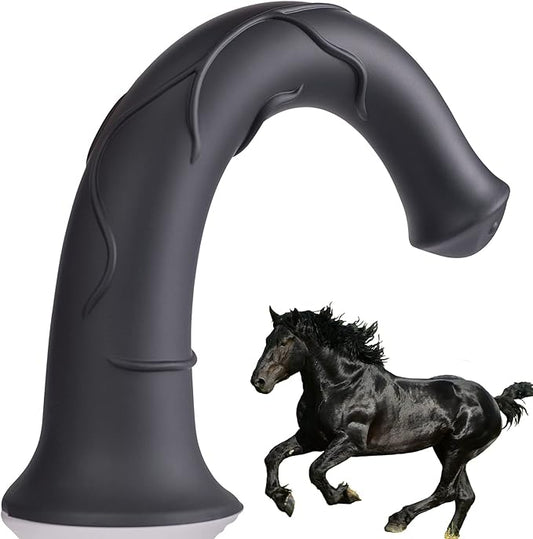 Extra Large Horse Dildo black with horse