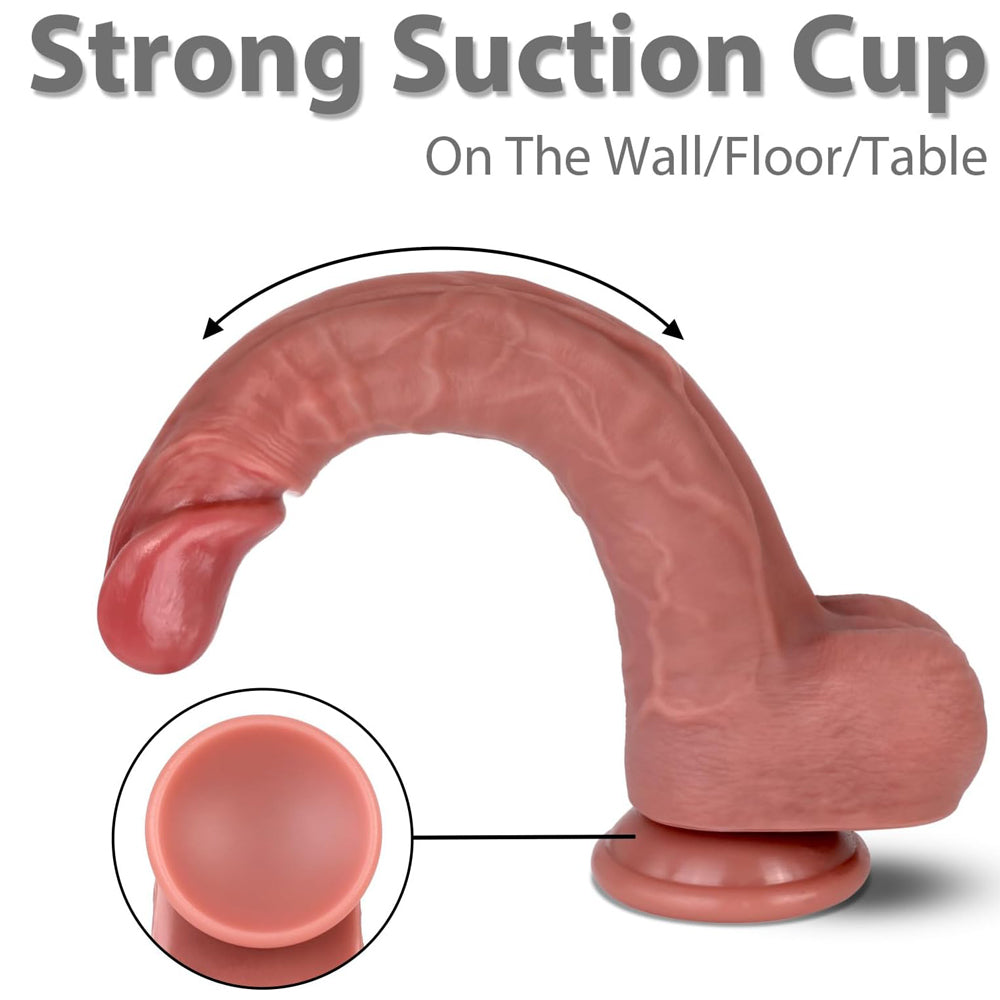 Loveangels Natural Curve XL 9.1" Silicone Dildo