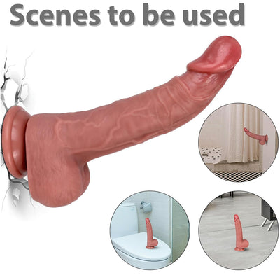 Loveangels Natural Curve XL 9.1" Silicone Dildo