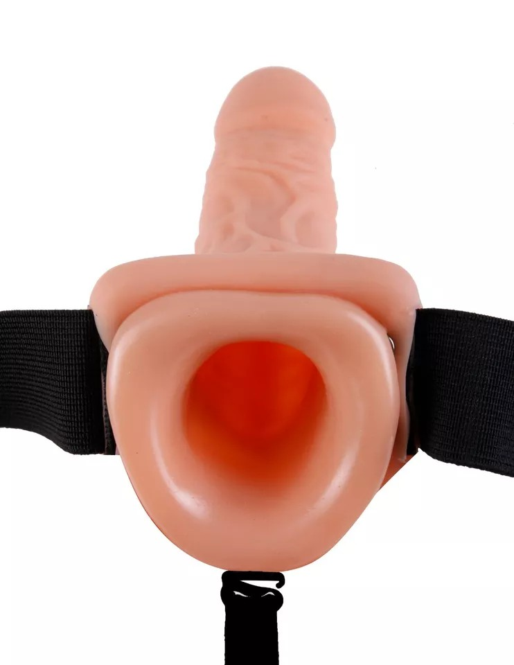 Fetish Fantasy Series 11 Inch Vibrating Hollow Strap-On inside