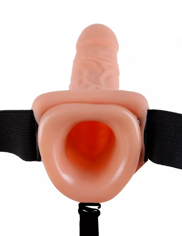 Fetish Fantasy Series 11 Inch Vibrating Hollow Strap-On inside