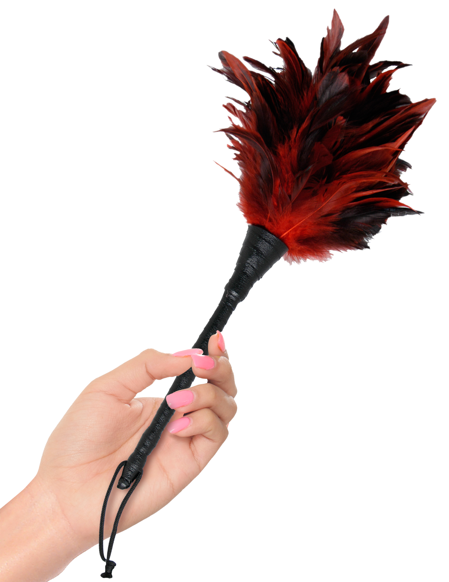 Fetish Fantasy Series Frisky Feather Duster in hand