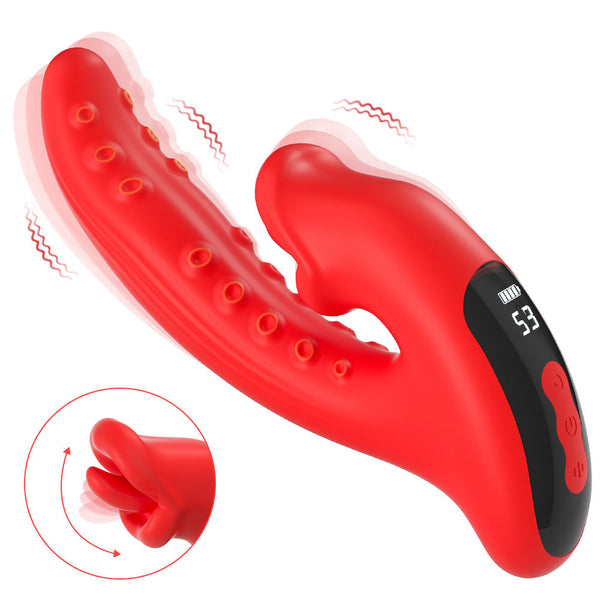 Loveangels Oral Curve Tongue-Licking Silicone Vibrator