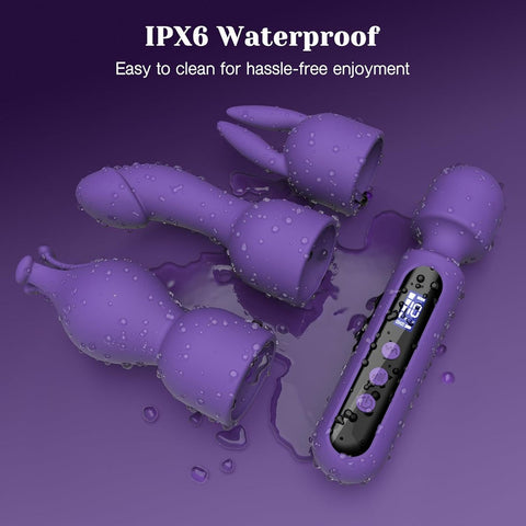 Loveangels Purple Wand With 3 Attachments