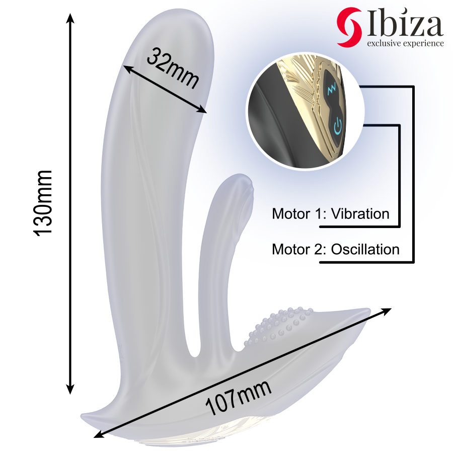 Ibiza Wearable G-Spot Vibrator Measurements