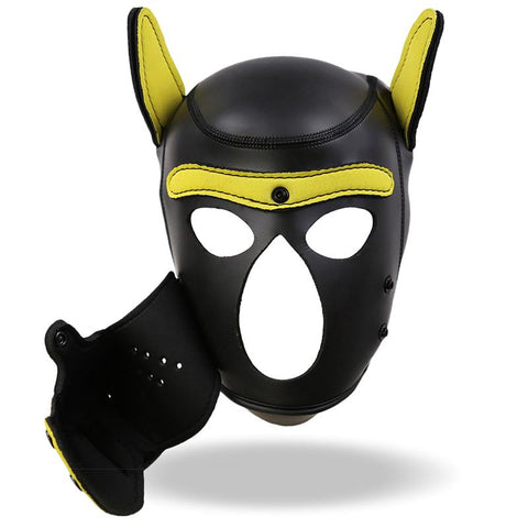 Into You Neoprene Hound Dog Hood open muzzle