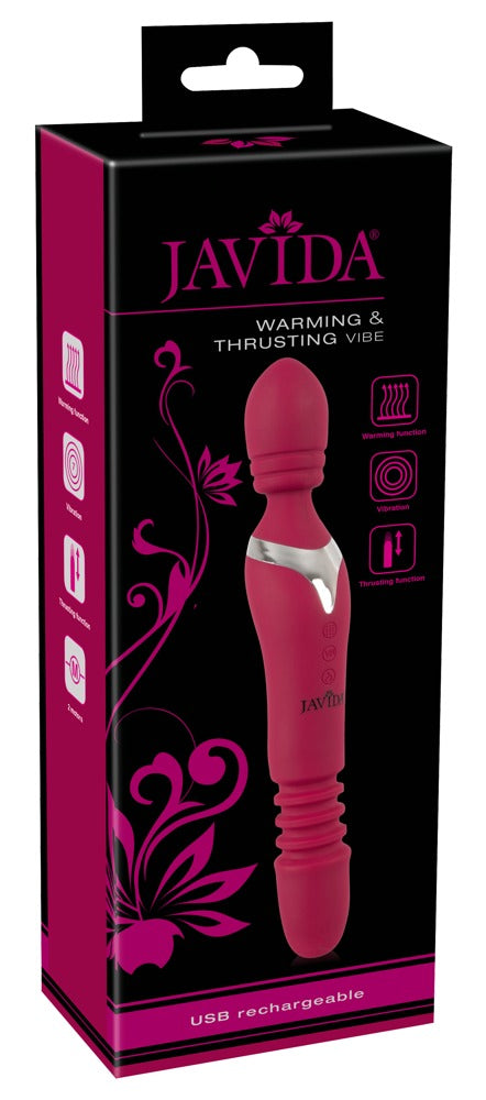 Javida Dual Ended Thrusting Wand With Heat box