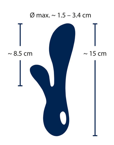 Julie Lovetoys Flexi Mini Rabbit Vibrator size