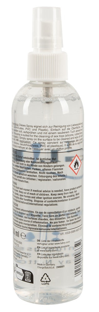 Just Glide Toy Cleaning Spray 250ml Ingredients