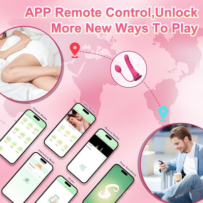 Loveangels Nexus Wear Vibrating Silicone Strap-On Set With App Control
