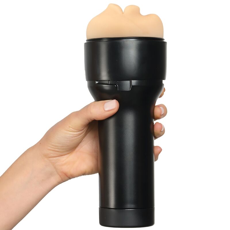 Kiiroo Feel Mouth Masturbator in hand