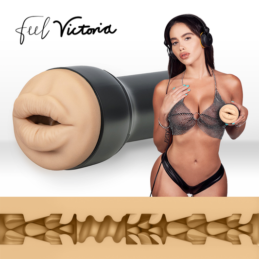 Kiiroo Feel Stroker Victoria June Boca model with texture