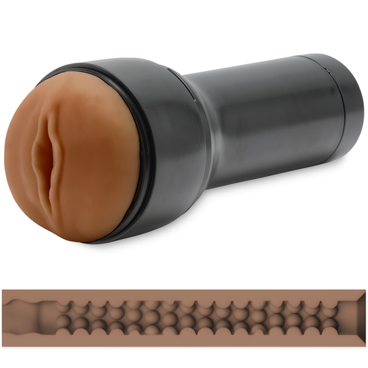 Kiiroo Medium Brown Feel Stroker with texture