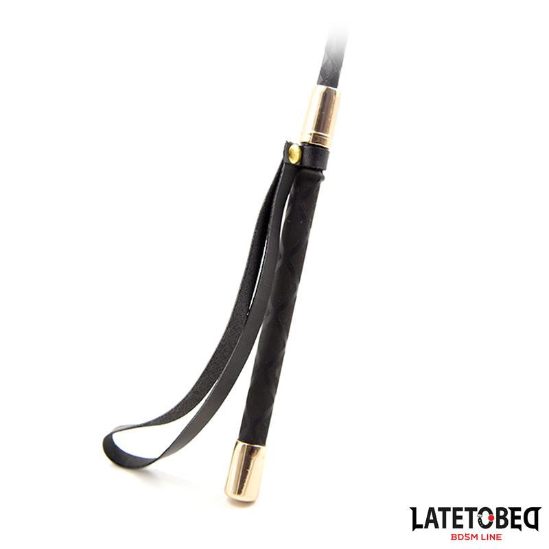 LATETOBED BDSM LINE Classic Whip Metal Details handle