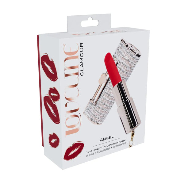 Loveline Angel - Lipstick Vibrator with 4 Attachments - Pink