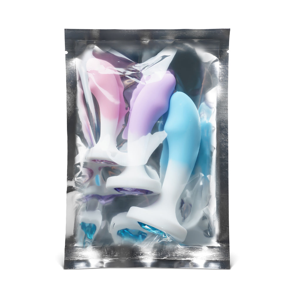 Loveangels Curved Silicone Multicolour Anal Training Set