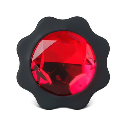 Loveangels Red Gem Base Silicone Butt Plug 3pk