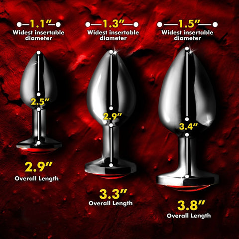 Loveangels Dragon Eye Metal Anal Plug Set