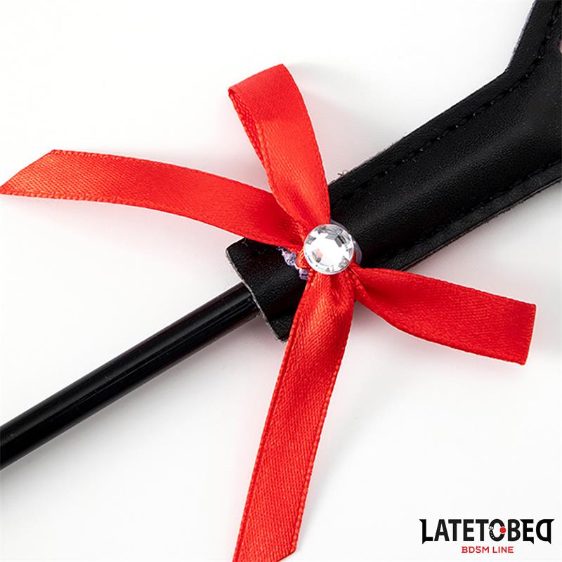 Late To Bed Corset Heart Paddle bow and gem detail