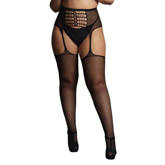 Le Désir High-Waist Garterbelt Stockings front