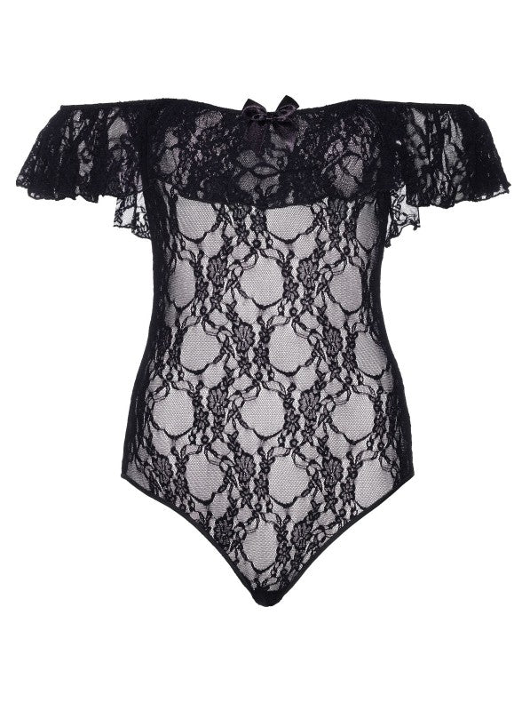 Leg Avenue Off The Shoulder Lace Teddy