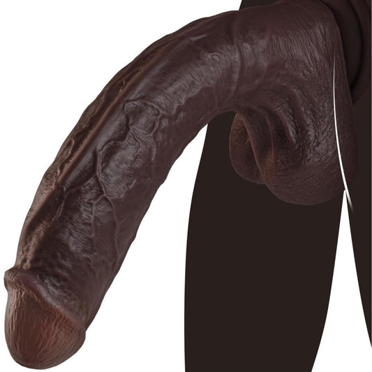 Loveangels 10.9" Big Size Dildo - Deep Brown