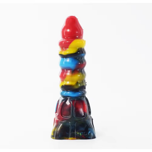 Loveangels 20.5cm Ribbed Alien Dildo graffiti