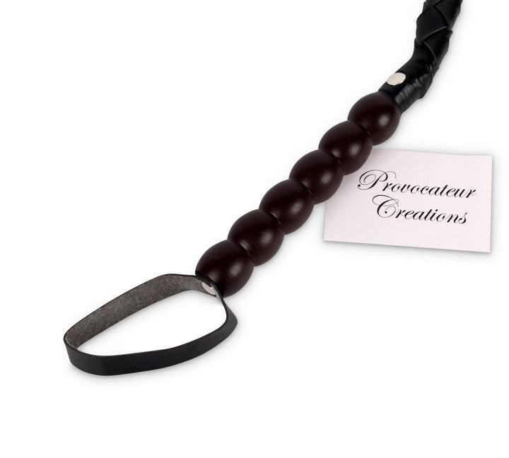 Loveangels 3ft PU Leather Whip black handle