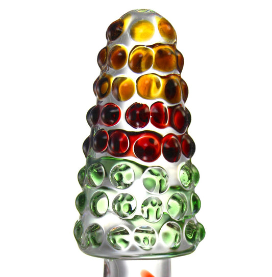 Loveangels 6.9 Inch Tempered Glass Double Ended Cone Plug closeup
