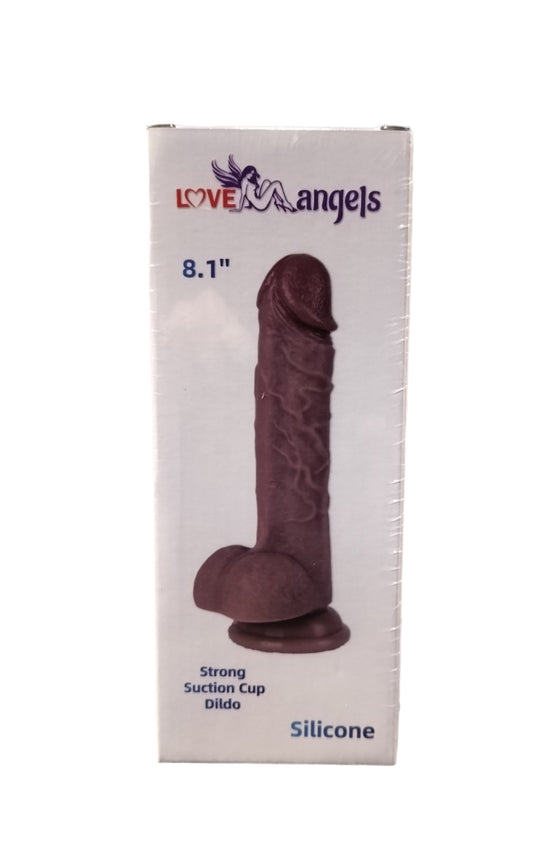 Loveangels 8.1" Deep Flesh Silicone Dildo box