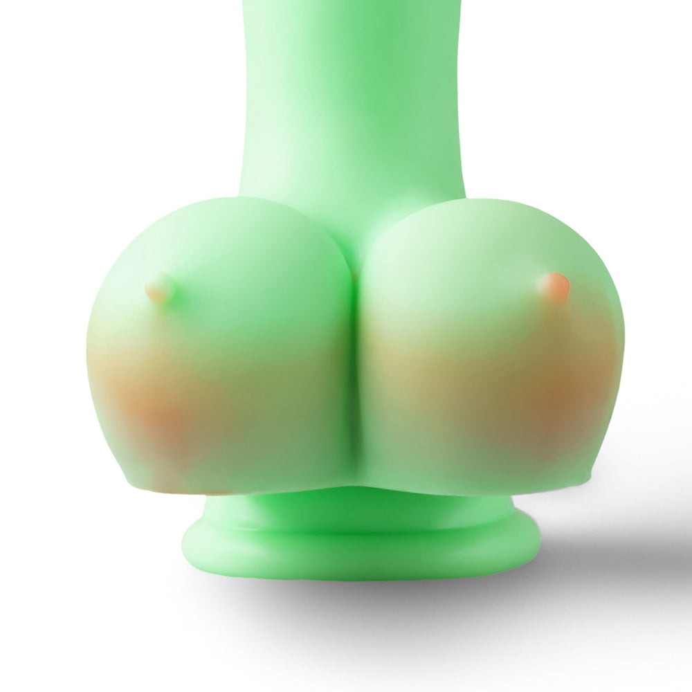 Loveangels 8.51 Inch Nubby Alien Dildo Boob Testicles