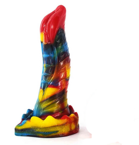 Loveangels 8 Inch Dragon Tongue Dildo graffiti