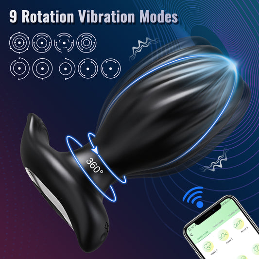 Loveangels App Control Rotating Vibrating Butt Plug frequencies